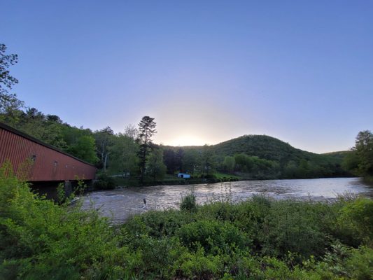 Historic West Cornwall Covered Bridge by null