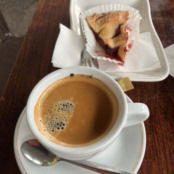 Swiss Gourmets Delicatessen - Coffee + cherry pie - Delis Near Me - West End, QLD Swiss Gourmets Delicatessen - Coffee + cherry pie - Delis Near Me - West End, QLD