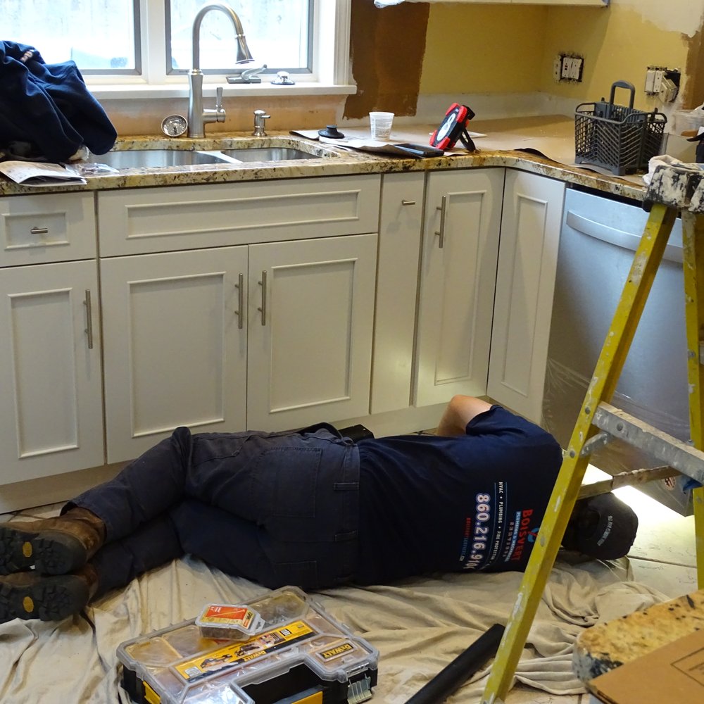 Boisvert Plumbing - Mike, hard at work! - Plumbing Near Me - Bloomfield, Connecticut Boisvert Plumbing - Mike, hard at work! - Plumbing Near Me - Bloomfield, Connecticut