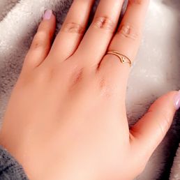 Twisted stack ring and chevron jewel ring Twisted stack ring and chevron jewel ring