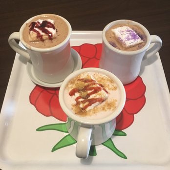 The Hot Chocolatier - Dark chocolate raspberry, lavender vanilla and strawberry shortcake white chocolate hot chocolates!! - Desserts Near Me - Chattanooga, Tennessee The Hot Chocolatier - Dark chocolate raspberry, lavender vanilla and strawberry shortcake white chocolate hot chocolates!! - Desserts Near Me - Chattanooga, Tennessee