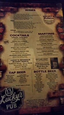 Menu photo 7 Lucky's 13 Pub - Bloomington Bloomington, MN Menu photo 7 Lucky's 13 Pub - Bloomington Bloomington, MN