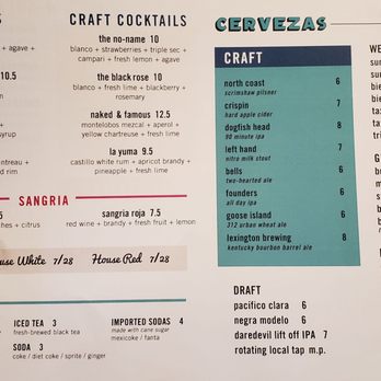 Nada - Drink Menu - Mexican Near Me - Indianapolis, Indiana Nada - Drink Menu - Mexican Near Me - Indianapolis, Indiana