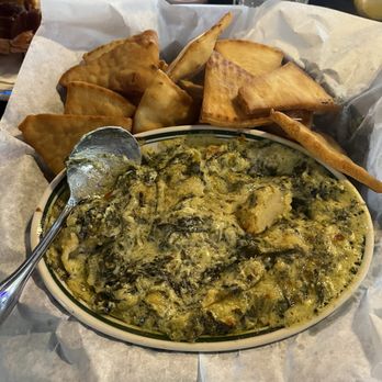 TopWater Grill - Seafood Spinach and Artichoke Dip - Seafood Near Me - San Leon, Texas TopWater Grill - Seafood Spinach and Artichoke Dip - Seafood Near Me - San Leon, Texas