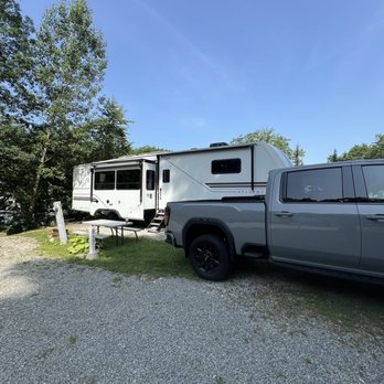 Indian Ranch - Size of site in front. - Campgrounds Near Me - Webster, Massachusetts
