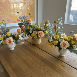 Two small & one medium arrangement for baby sprinkle Two small & one medium arrangement for baby sprinkle