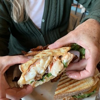 Mine Oyster - Lobster Panini - Live/Raw Food Near Me - Boothbay Harbor, Maine Mine Oyster - Lobster Panini - Live/Raw Food Near Me - Boothbay Harbor, Maine