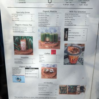 U :Dessert Story - Desserts Near Me - Berkeley, California