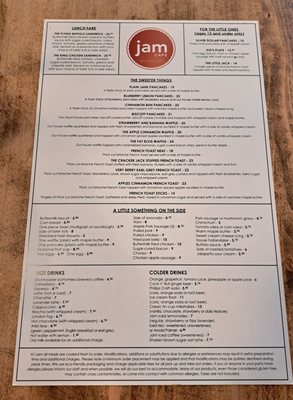 Menu photo 2 Jam Cafe on Beatty Vancouver, BC Menu photo 2 Jam Cafe on Beatty Vancouver, BC