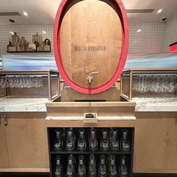 Piccolo Buco - Cool wine barrel with their Buca Riserva - Wine Bars Near Me - Schaumburg, Illinois