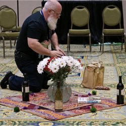 Living Energy Healing - Preparing Pachamama Altar for presentation at North American Systemic Constellations Conference, 2017