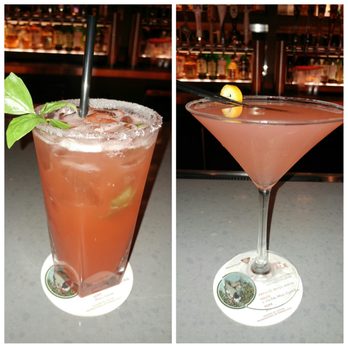 BJ's Restaurant & Brewhouse - Watermelon Basil Margarita and Pink Cadillac Martini. Proceeds from the Pink Cadillac Martini are helping find a cure for breast cancer. - New American Near Me - Valley Stream, New York BJ's Restaurant & Brewhouse - Watermelon Basil Margarita and Pink Cadillac Martini. Proceeds from the Pink Cadillac Martini are helping find a cure for breast cancer. - New American Near Me - Valley Stream, New York