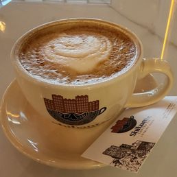 Great taste coffee, rush one,nice place, so clean, wide and bright cafe.nice service! Great taste coffee, rush one,nice place, so clean, wide and bright cafe.nice service!