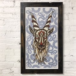 Reclaimed wood frame