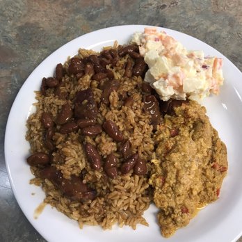 Yahveh Jireh - Rice with Longaniza (Dominican Sausage) Potato Salad Homemade Eggplant "God Food" - Latin American Near Me - Paterson, New Jersey Yahveh Jireh - Rice with Longaniza (Dominican Sausage) Potato Salad Homemade Eggplant "God Food" - Latin American Near Me - Paterson, New Jersey