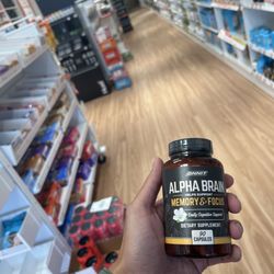 GNC - Alpha brain. Walked in and asked for alpha brain in which the rep asked "you getting old?" Made my entire day (because I am)