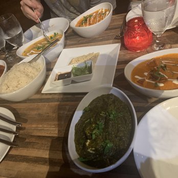 Jaxspice - So good! Paneer saag (yum!), chicken tikki masala (delicious), lamb red curry (ok) & chicken korma (so good) - Indian Near Me - Jacksonville Beach, Florida Jaxspice - So good! Paneer saag (yum!), chicken tikki masala (delicious), lamb red curry (ok) & chicken korma (so good) - Indian Near Me - Jacksonville Beach, Florida