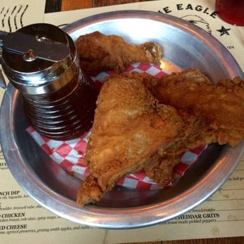 The Eagle OTR - 1/4 order of dark meat fried chicken- filling, but doesn't leave you feeling gross or greasy! - American Near Me - Cincinnati, Ohio The Eagle OTR - 1/4 order of dark meat fried chicken- filling, but doesn't leave you feeling gross or greasy! - American Near Me - Cincinnati, Ohio