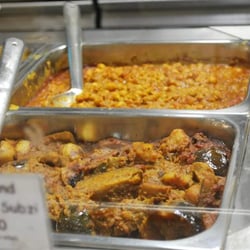 Bollywood Dhaba - Potato & aubergine sabzi, channa.