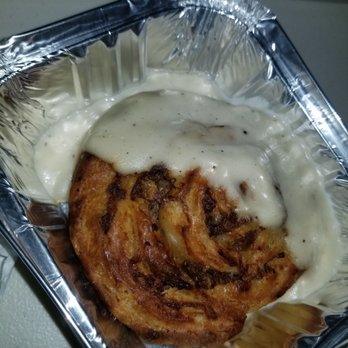 Little Ola's Biscuits - Sausage Roll Biscuit with Gravy - Salad Near Me - Austin, Texas