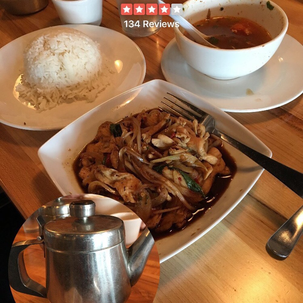 Mint Thai Kitchen - Thai basal with chicken (no peppers please). Very good. - Thai Near Me - Houston, Texas Mint Thai Kitchen - Thai basal with chicken (no peppers please). Very good. - Thai Near Me - Houston, Texas