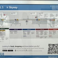 George Bush Intercontinenetal - Terminal D - Map