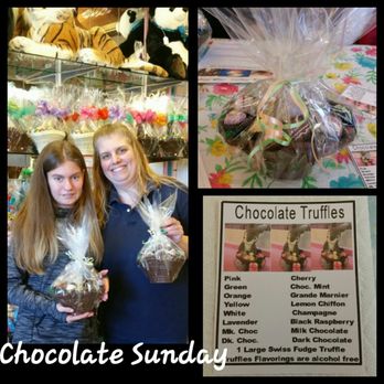 Candy Kingdom - chocolate truffless and a sign for chocolate truffles - Candy Stores Near Me - Manchester, New Hampshire