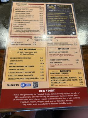 Menu photo 1 Sammy Lou's Home Cooking & BBQ Rowlett, TX Menu photo 1 Sammy Lou's Home Cooking & BBQ Rowlett, TX
