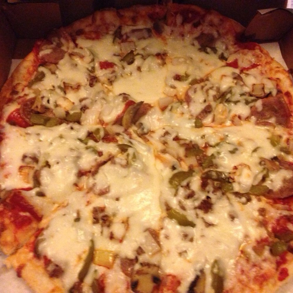 12" special. Five dollar difference to a 14" (only $2 at New York Pizza). Not worth the price. 12" special. Five dollar difference to a 14" (only $2 at New York Pizza). Not worth the price.
