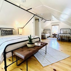The Wakefield House - Our finished attic features a queen and 2 twin beds for sleeping