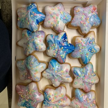 Sublett Doughnuts - a box of decorated sugar cookies - Donuts Near Me - Arlington, Texas Sublett Doughnuts - a box of decorated sugar cookies - Donuts Near Me - Arlington, Texas