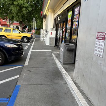 Quik Stop - a car parked on the side of the road - Gas Stations Near Me - Ukiah, California