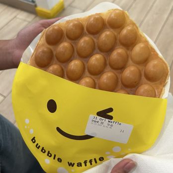 Happy Lemon - Pearlridge - Original bubble plain waffle - Bubble Tea Near Me - Aiea, Hawaii