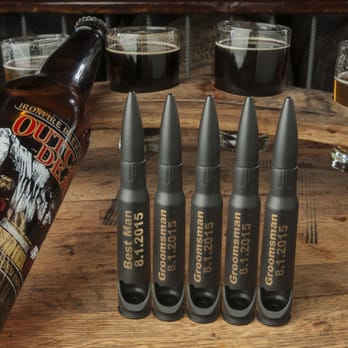 Bullets2Bandages - Groomsman Set of .50 Cal Bottle Openers -- includes custom engraving on each opener - Gift Shops Near Me - Round Rock, Texas