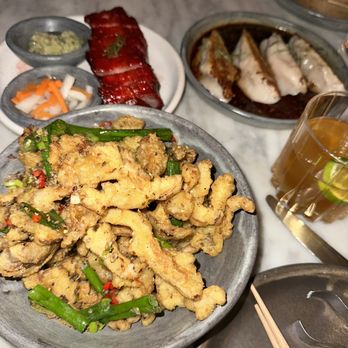 The Monkey King - Fried Sichuan Oyster Mushrooms, Char Siu, Pan Fried Chicken Dumplings - Chinese Near Me - Brooklyn, New York The Monkey King - Fried Sichuan Oyster Mushrooms, Char Siu, Pan Fried Chicken Dumplings - Chinese Near Me - Brooklyn, New York