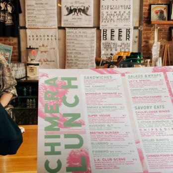 Chimera - The counter and their beautiful menu! - Coffee & Tea Near Me - Tulsa, Oklahoma