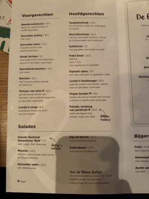 Menu photo 2 Loetje - De Pijp Amsterdam, NH