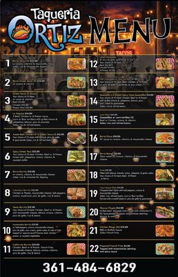 Menu photo 2 Taqueria Ortiz Columbus, TX Menu photo 2 Taqueria Ortiz Columbus, TX