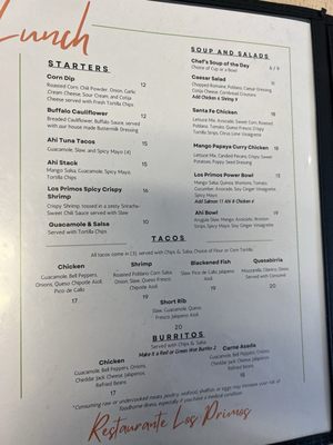 Menu photo 5 Restaurante Los Primos Palm Desert, CA Menu photo 5 Restaurante Los Primos Palm Desert, CA
