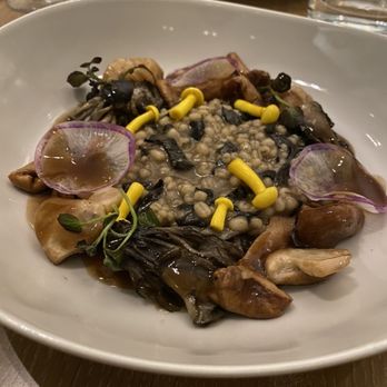 Knife Pleat - Mushroom risotto - French Near Me - Costa Mesa, California Knife Pleat - Mushroom risotto - French Near Me - Costa Mesa, California