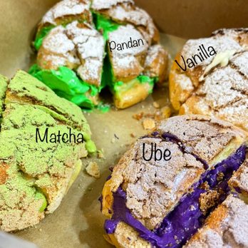 MCourse - Matcha, Pandan, Vanilla, Ube Cream Puffs - Patisserie/Cake Shop Near Me MCourse - Matcha, Pandan, Vanilla, Ube Cream Puffs - Patisserie/Cake Shop Near Me