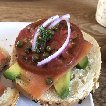 Baba Coffee - Carlsbad - Californian Lox on an everything bagel - Coffee & Tea Near Me - Carlsbad, California
