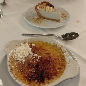 Georgia James - Roasted banana peanut butter pie and malted milk crème brulée - Steakhouses Near Me - Houston, Texas Georgia James - Roasted banana peanut butter pie and malted milk crème brulée - Steakhouses Near Me - Houston, Texas