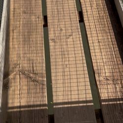 Some wood planks are legit. Some are cupboard doors. It's sketchy. And that's what makes it fun.