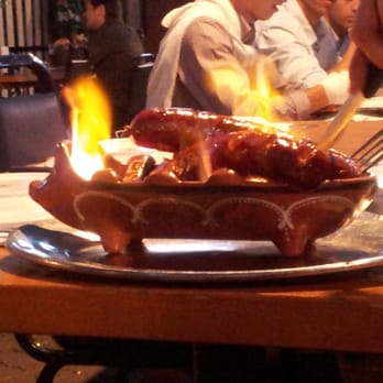 Bairrada Churrasqueira Grill - Flaming sausage! Very authentic Portuguese thing - Portuguese Near Me - Toronto, Ontario