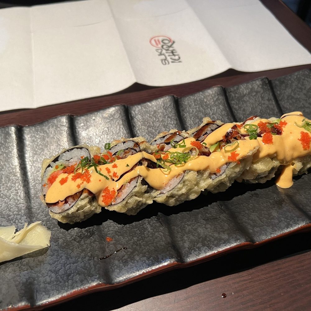 Suki Ichiro Restaurant - Cannot remember what roll this was, but it was delicious! - Sushi Bars Near Me - New York, New York Suki Ichiro Restaurant - Cannot remember what roll this was, but it was delicious! - Sushi Bars Near Me - New York, New York