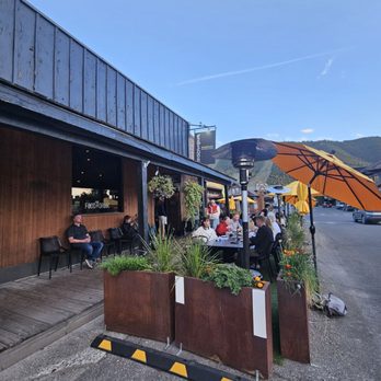 Gather in Jackson Hole - Outside with patio seating - New American Near Me - Jackson, Wyoming Gather in Jackson Hole - Outside with patio seating - New American Near Me - Jackson, Wyoming