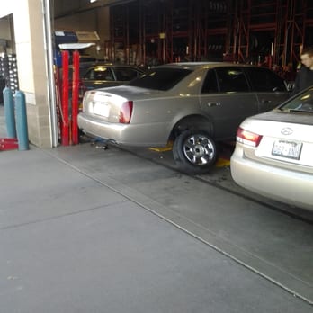 Discount Tire - My car the cadillac tires getting balanced - Tires Near Me - Burlington, Washington
