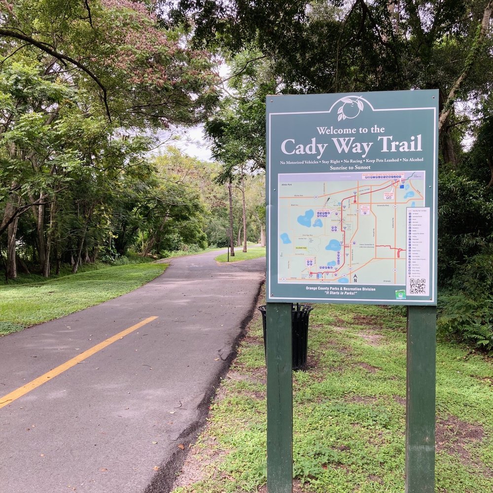 Cady Way Park - Map at waypoint along the trail. One of several. - Parks Near Me - Winter Park, Florida