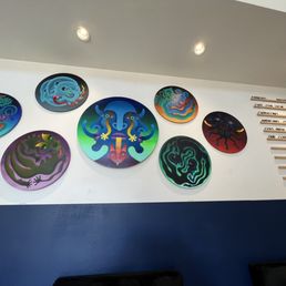 a variety of colorful plates a variety of colorful plates